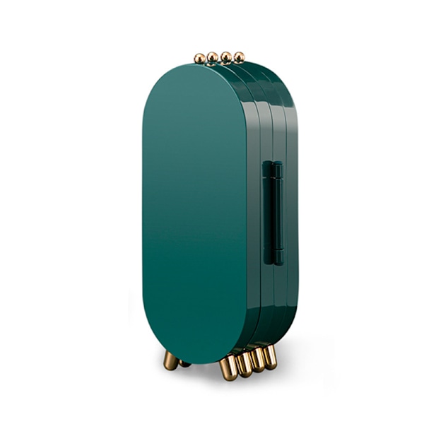 ##/Foldbar smykkeskab med design skærm - Grøn, Smykkeorganisator##/