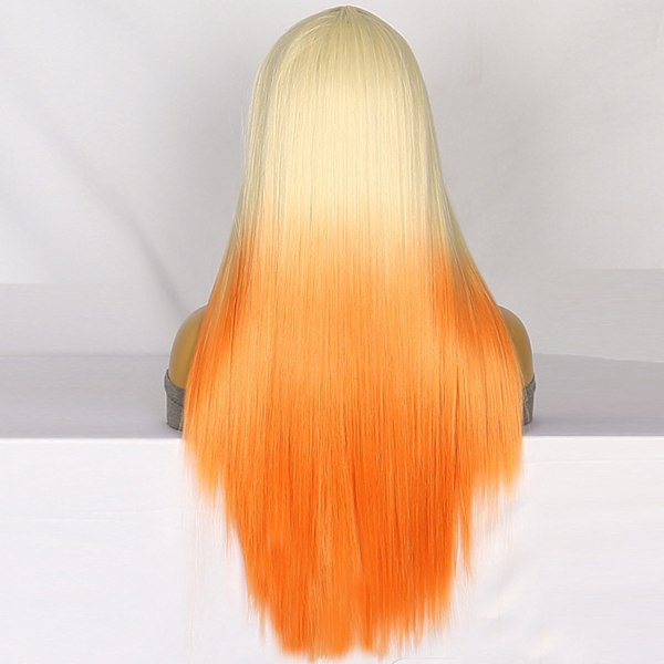 ##/Ombre långt lockigt peruk##/