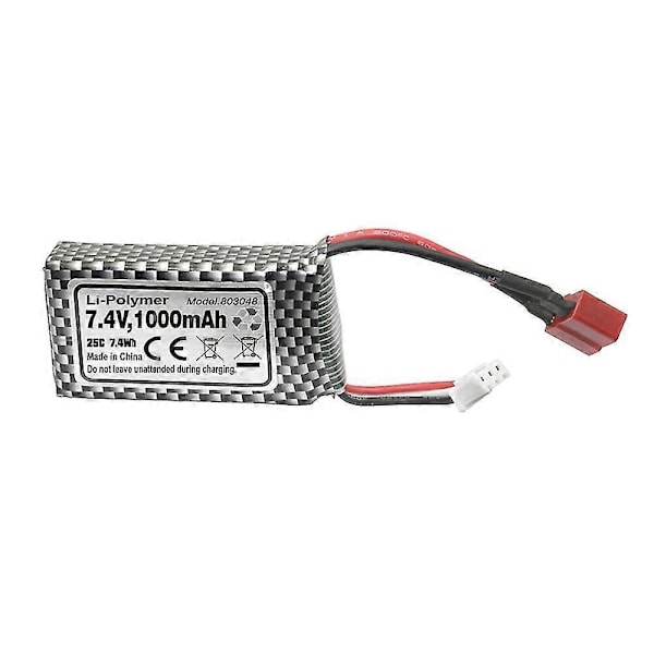 Flyhal FC600 HBX 16890A 1/16 RC-auton varaosa 7.4V 1000mAh 25C T-liitin Lipo-akku Ajoneuvomallien osat