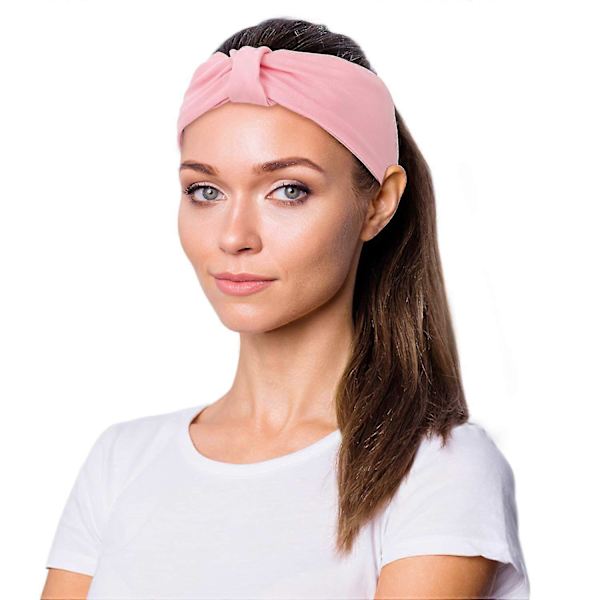 Hårband för damer, multifunktionellt hårband, multi-styl Pink