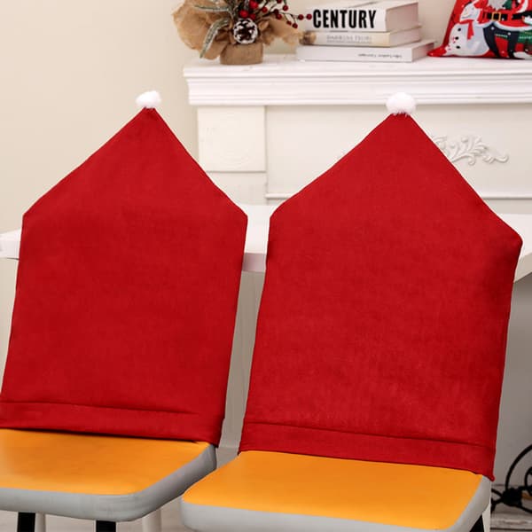2 kappaletta tuolinpäällinen joulutuolinpäällinen