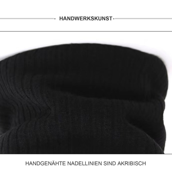 /#/Strikket skjerf vinter halsvarmer fleecefôret rørsjal, (1 stk)/#/