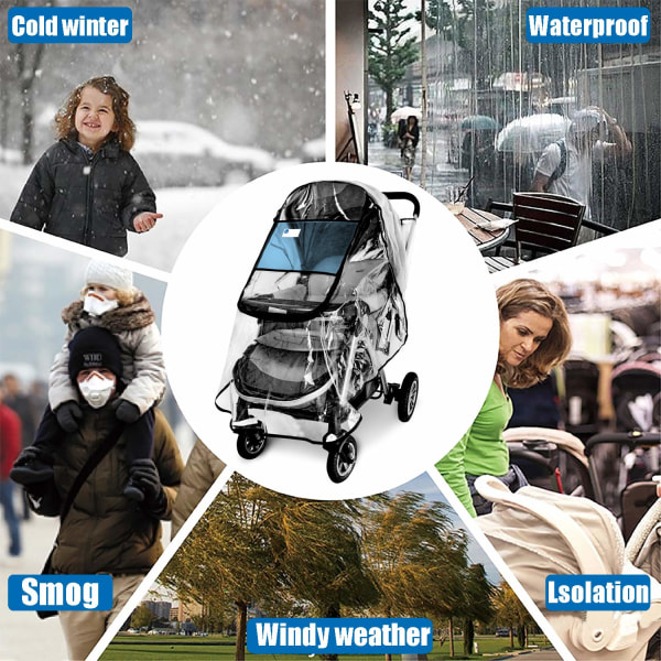 Vagn Regnöverdrag, Universal Vagntillbehör, Vattentät, Vinn