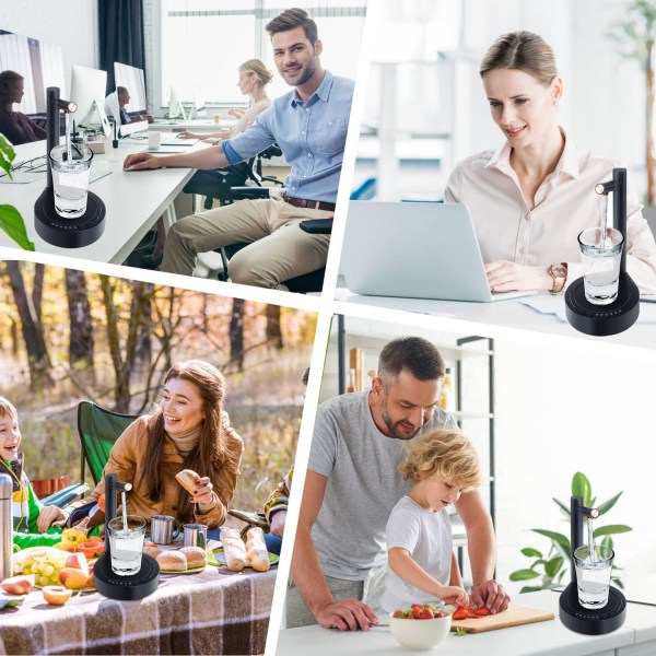 Navyblå - 1 stk. bærbar vannpumpe, USB-oppladbar vanndispenser