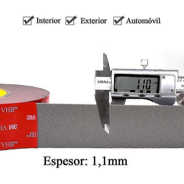 3m Vhb 4611 Extrem Stark Dubbelsidig Tejp, Högtemperatur- och Vattenresistent Monteringslim