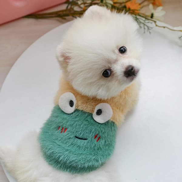 Små Hund Blommor Tröja Jackor Valp Fleece Tröja Kläder Valpar