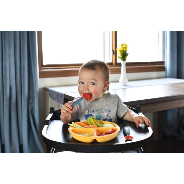 Silikonplater med sugekopp for baby- Pakke med 3- Servise