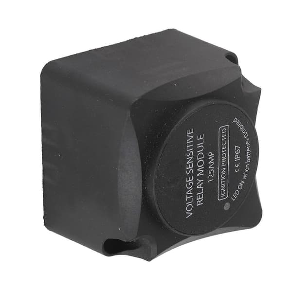 Spänningskänsligt relä (VSR) / Automatisk laddningsrelä 125A Dubbelbatteriisolator (VSR)