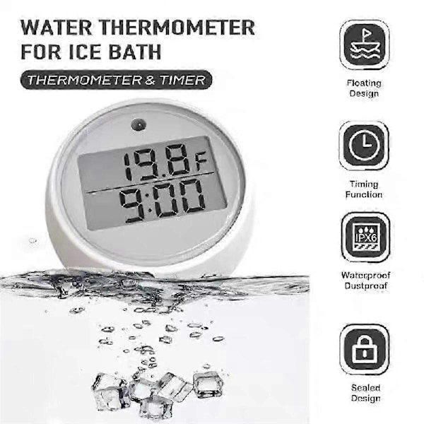 Istermometer med, Kallvatten Immersionstermometer Flytande 2-i-1 Multifunktionell Istermometer