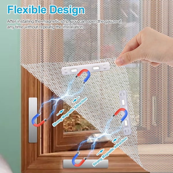 Magnetiska Klämmor för Myggnät, 12 Stycken Magnetiska Klämmor