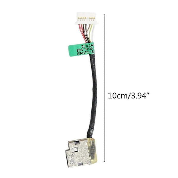 For DC Strømkontakt Socket Plugg Ladeport Med Kabel For HP Pavilion X360