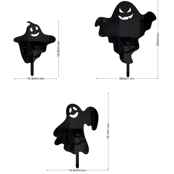 Akryl Halloween stereoskopisk spøgelse til gulvet pa