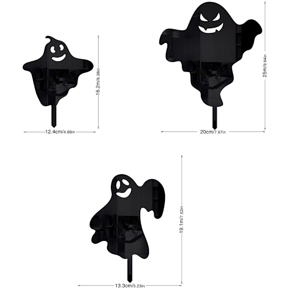 Akryl Halloween stereoskopisk spökfantasi för golvet