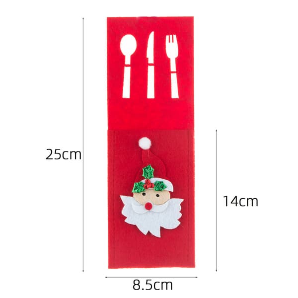 ##/Set med 4 julbesticksaskar - rektangulär filtversion, kök##/