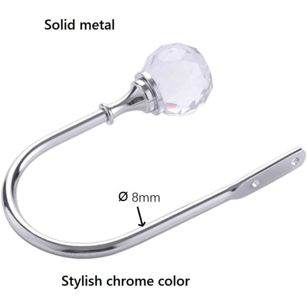 2 Gardinbinder Krystal Gardin Kroge Metal U Bold Gardin Ti