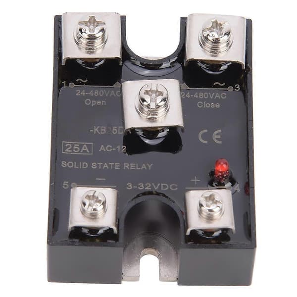 BERM KB25DA Solid State -rele 25A Yksivaiheinen 1NO1NC Solid State -rele DC-ohjattu AC