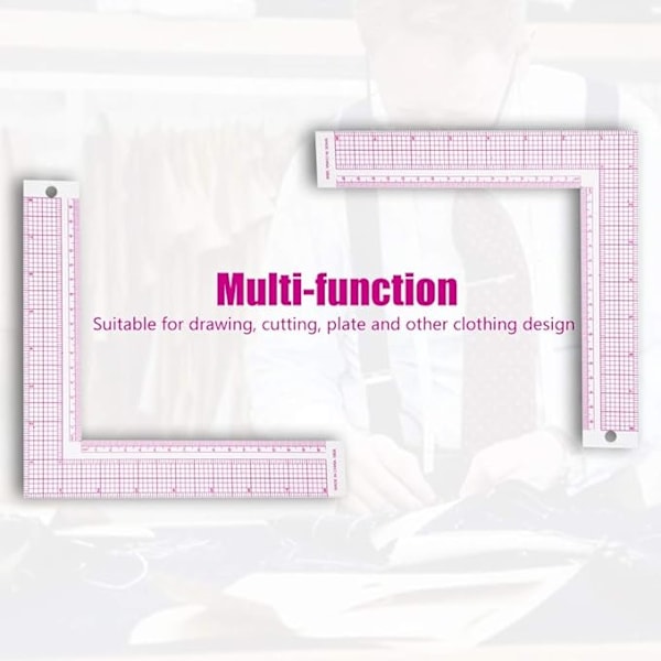 Sy-linjal DIY Sy-linjal Skredder Square L-kurve Metrisk Linjal