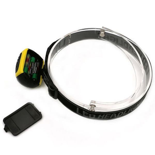##/Tre-stegs COB-huvudlampa, Ljus Plast Huvudlampa, Arbetslampa för##/
