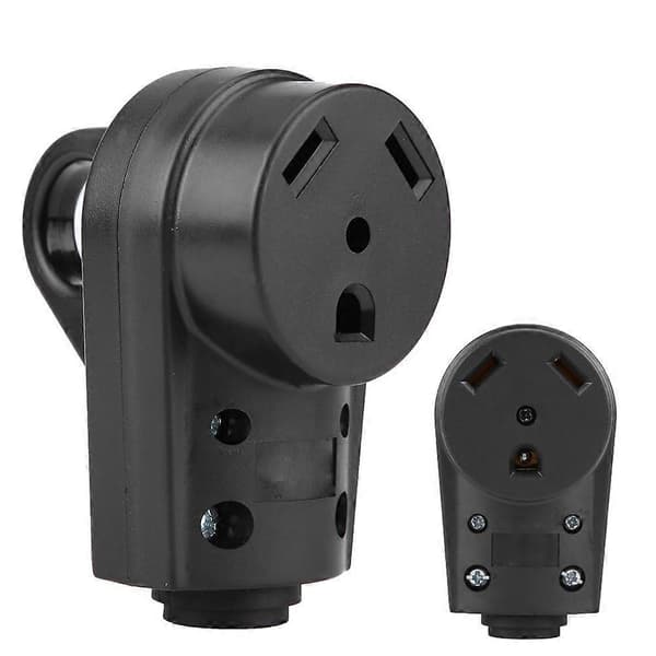 RV 30 AMP Uttak Elektrisk Hunnplugg Adapter med Lett Grep Håndtak