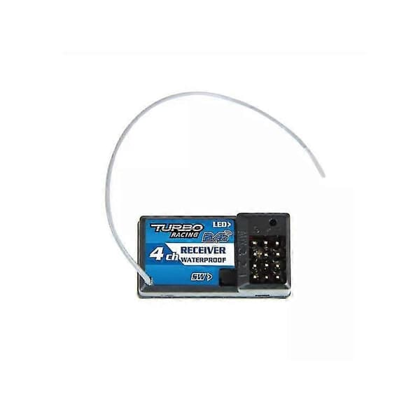 2.4GHZ RC Sender Mottaker 3 Kanaler med Mottaker for RC biler og RC båter svart