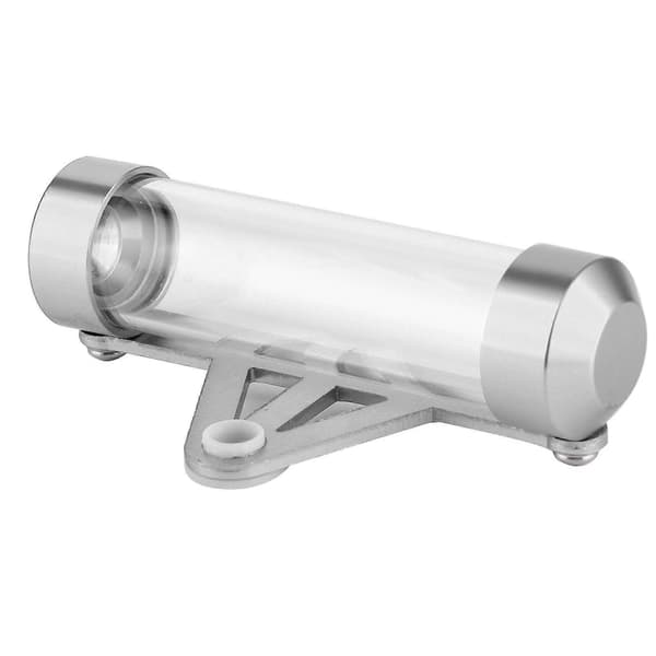 Universal Motorcykel Cylindrisk Rör Skattemärke Ram Licensinnehavare Förvaringscylinder Silver