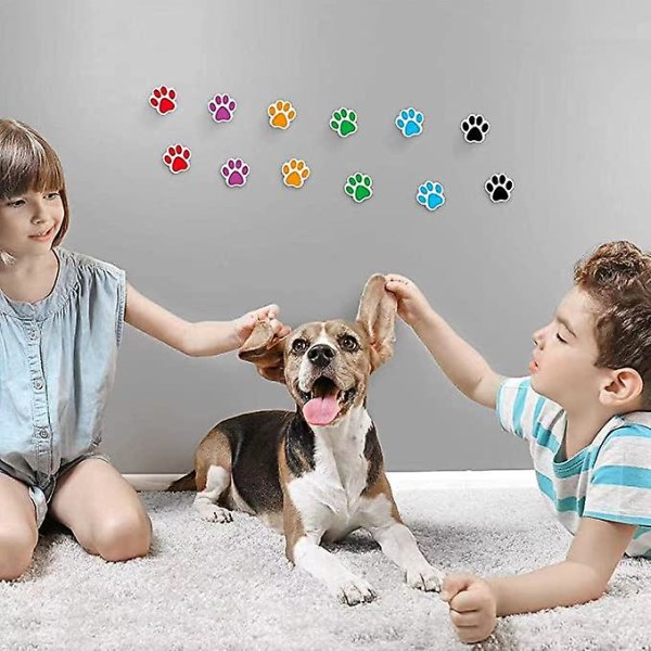 &Wabjtam Paw Prints Dyre Stickers 1000 stk 1'' Etiketter, 2 Ruller, Hundepot Aftryk Til Børn, Fester, Dyrlæger, Kennel Og Forsendelse (Farverige)