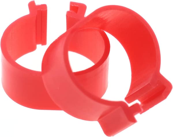 20mm Kylling ID-bånd 100 stk. 20mm tilfældige farver Plastik Fjerkræ Chi