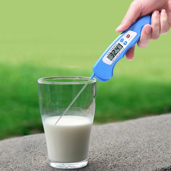 1 Blå Kjøkken Termometer, 3s Instant Read Mattermometer,