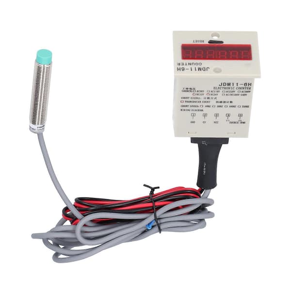 BERM Digital Elektronisk Tæller til Metalgenstande Kontakt Induktionspanel Reset JDM11?6HAC36V