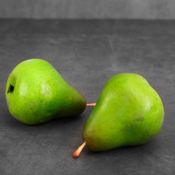 Dekorativ Konstgjord Frukt Dekoration (Päron Grön, 2-pack)