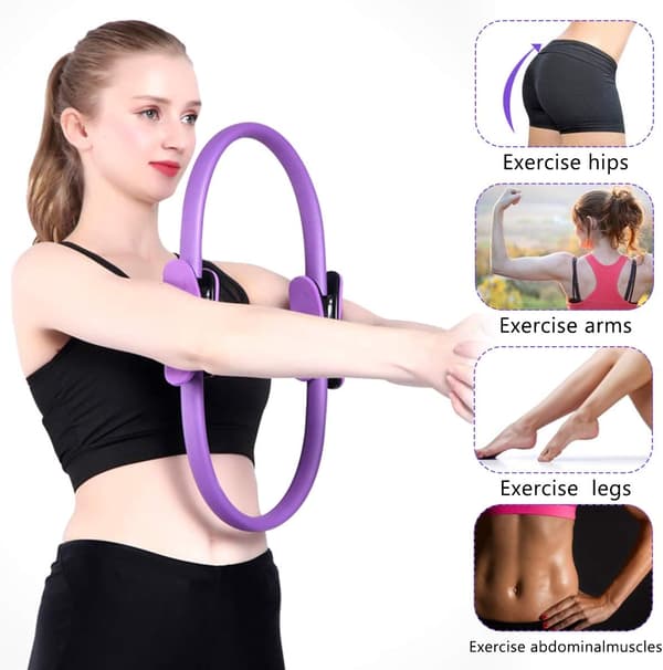 Lila Pilatesring - 1 styck, Yogapilatesring, Pilatesmotstånd