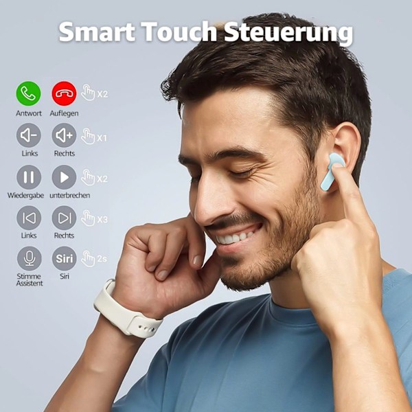 ##/Trådlösa hörlurar TWS spelhörlurar Bluetooth-hörlurar 5.1 + EDR brusreducering##/