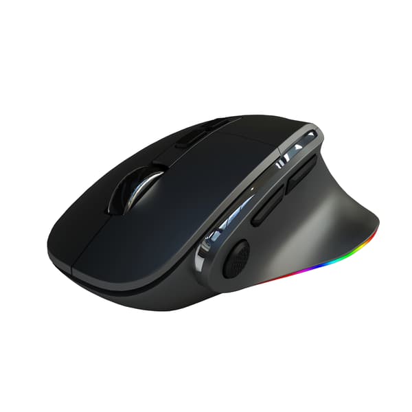 Musta ladattava langaton dual-mode Bluetooth -hiiri