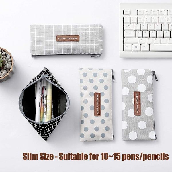 4 Blyantsæt, Kosmetikpose Organizer Med Lynlås, Design