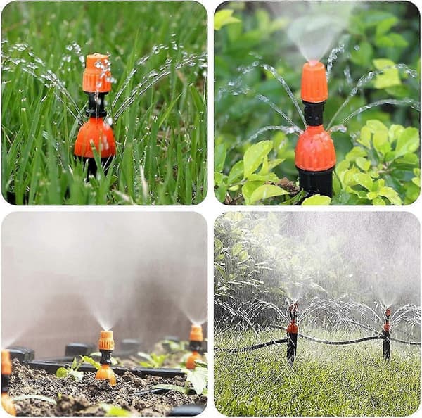 20 Justerbara Droppbevattningsmunstycken Trädgårdsväxtbevattningsmunstycke 360 Graders Droppare Atomizer/Ir