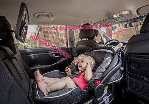Baby-peili autoon, särkymätön, 360 asteen kierto