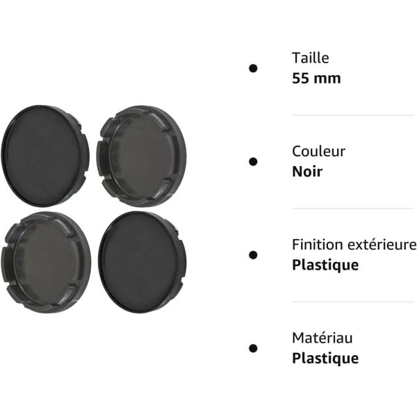 4 navkapsler på 56 mm