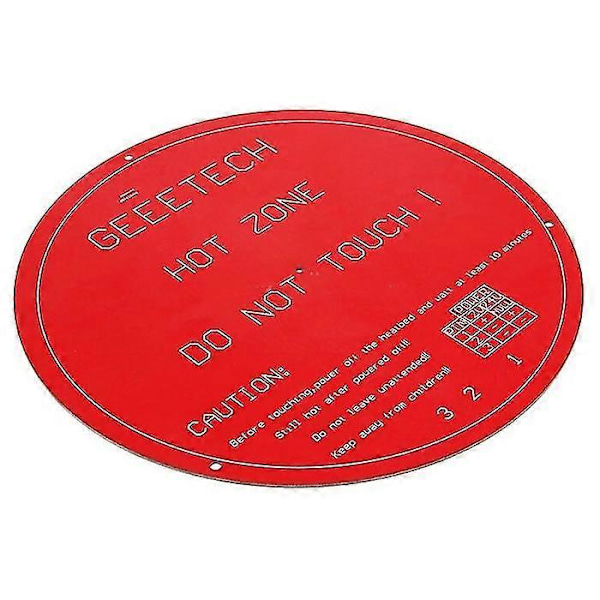 Rundt PCB varmebed for Delta Rostock Mini 3D-printer