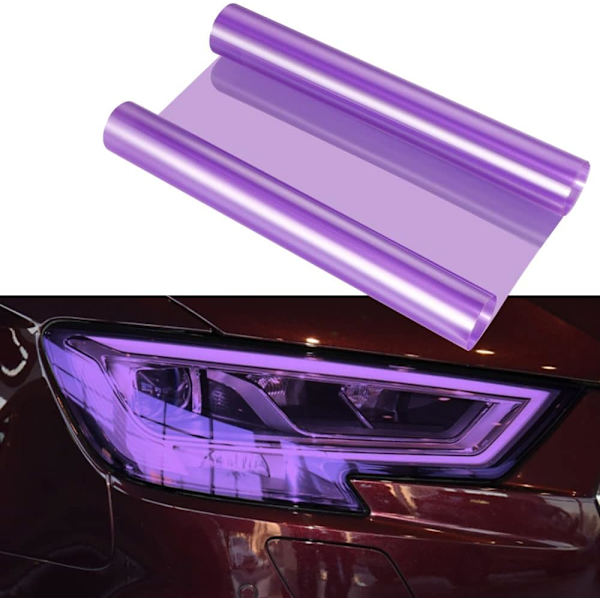 Itsekiintopinta vinyylikalvo sumuvaloille 30 x 122 cm (Violetti) sumu