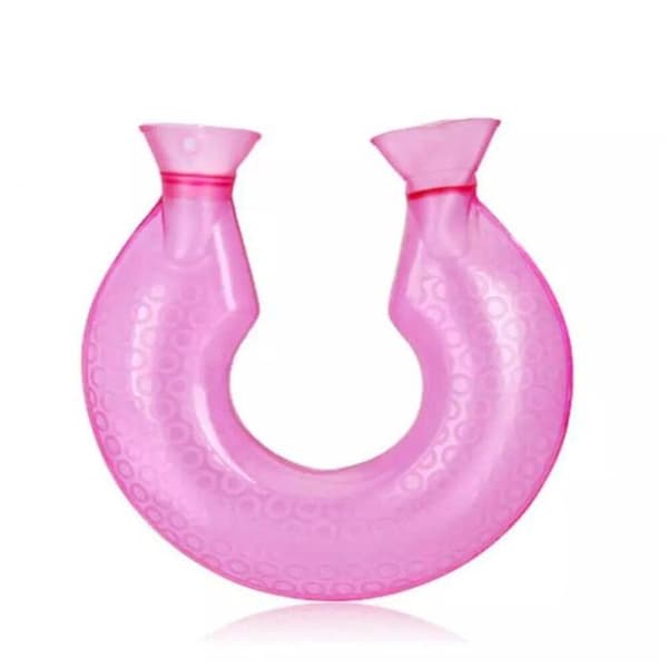 Medicinsk U-formet Halsvarmer Varmtvandsflaskepose Pvc Transparent W