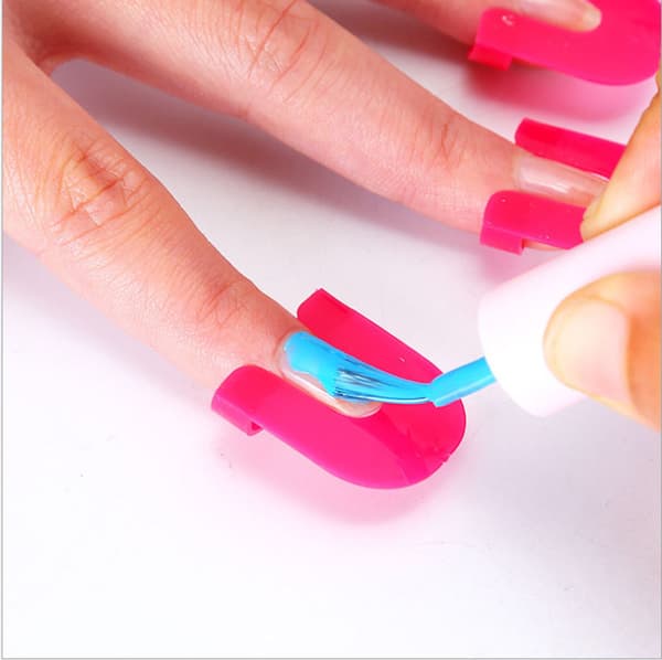 ##/26 stycken återanvändbara nagellacksstenciler - 10 storlekar, mjuk plast##/