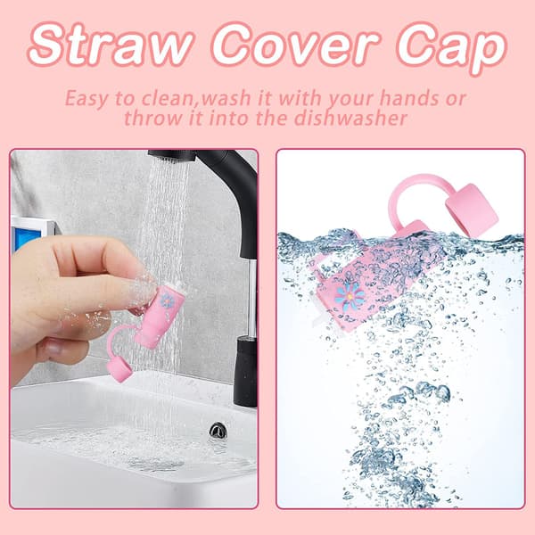 ##/5-pack Universal Strawdammskydd (Blandade Färger), Söt Strawskydd,##/