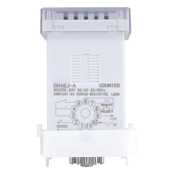 DH48J-A Digital Tæller Forsinkelsestidsrelæ LED Display 1-999900 11-Pin (220VAC)