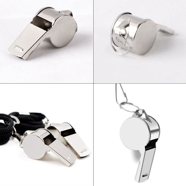 Silver - 1 stycke, metallvisselpipa, stark och ren visselpipa, metall