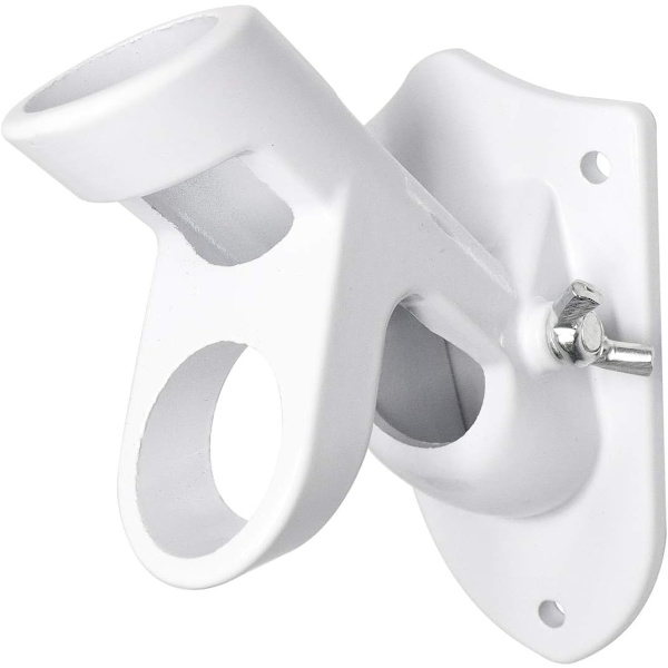 Hvid Justerbar Flagstangstøtte Flag Holder Aluminium Flagstang