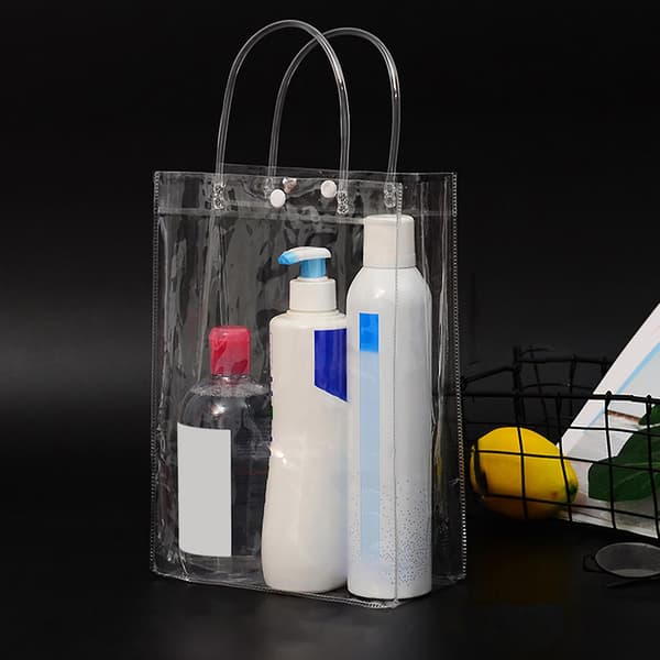 Oppbevaringspose Universal Bærbar Transparent Gjennomsiktig Pose 15*7*33cm