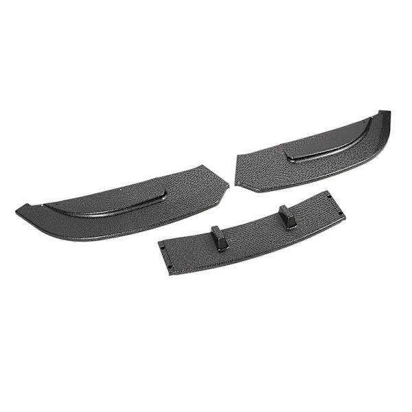 3 seksjoner frontfangerleppe spoiler solid stilig frontfangerleppe splitter for 3-serie E92 E93 standard karbonfiberstil