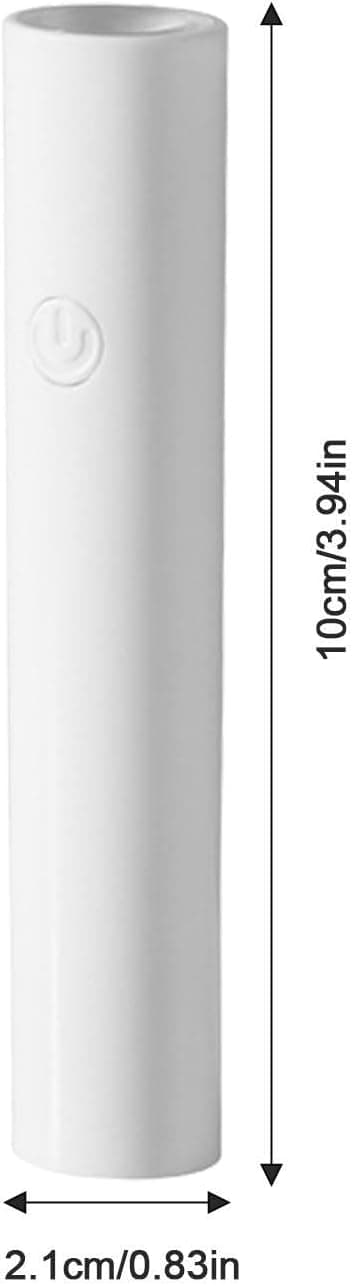/#/1 st liten bärbar nagelkonstlampa, USB, timer, vit/#/