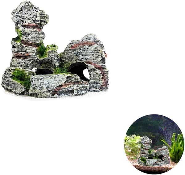 Akvaariokoriste, Resin Fishing Aquarium Ornament, Polyresin