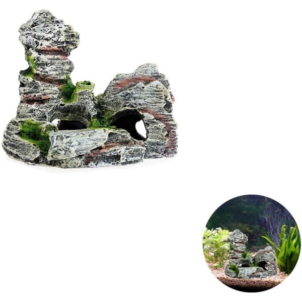 Akvariumdekorasjon, Harpiks Fiskebåt Akvarium Ornament, Polyresin